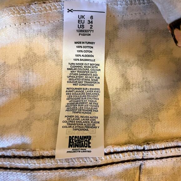 ASOS Reclaimed Vintage 70s Floral Matching Set Vest & Pants Women’s US 2 Retro - Picture 8 of 10